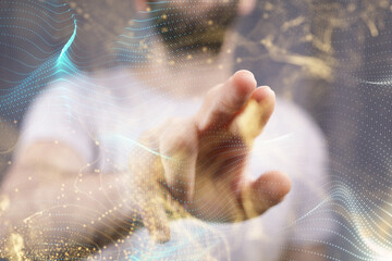 Communication technology for internet business. Global world network and telecommunication