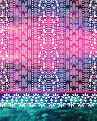 South Asian, Indian Pakistani ladies shirt design or textile background. © majid