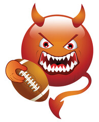 Devil Mascot - Football