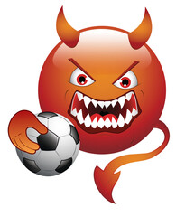 Devil Mascot - Soccer