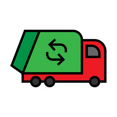 garbage truck icon