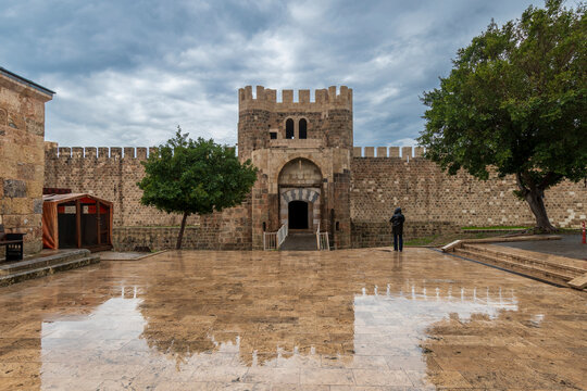 Payas Castle and Sokollu Mehmet Pasha Complex view in Hatay Province of Turkey 
