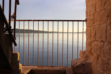 view from the window of the prison