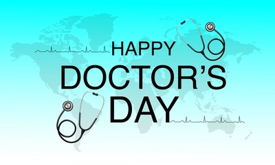 

Happy National Doctor's Day 2020, BANNER , POSTE , VECTOR 