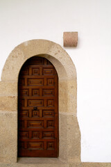 Caceres (Spain). Architectural detail of the entrance to a house in the monumental complex of the...