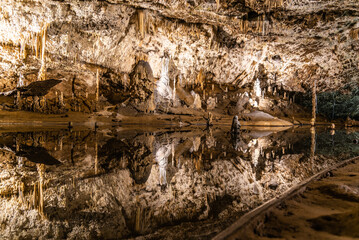 Stalactite decoration of Punkva Caves