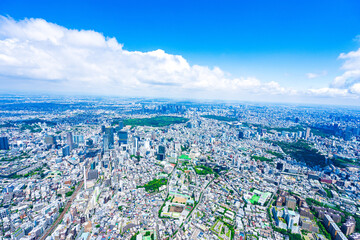 渋谷・青山・六本木・空撮写真