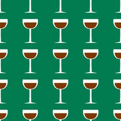 Seamless pattern with glass with wine for fabrics and textiles and linens and gifts and cards and kitchen