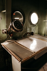 old war ship navigation room