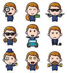 The rich boss of the mascot bundle set