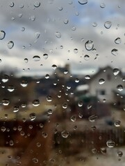rain drops on window
