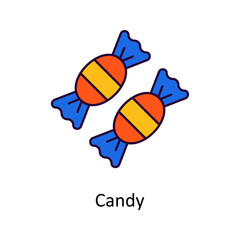 Candy vector Filled Outline Icon Design illustration. Easter Symbol on White background EPS 10 File