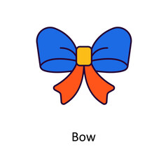 Bow vector Filled Outline Icon Design illustration. Easter Symbol on White background EPS 10 File