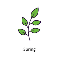 Spring vector Filled Outline Icon Design illustration. Easter Symbol on White background EPS 10 File