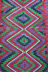 Fototapeta na wymiar wool woven old antique Turkish rug