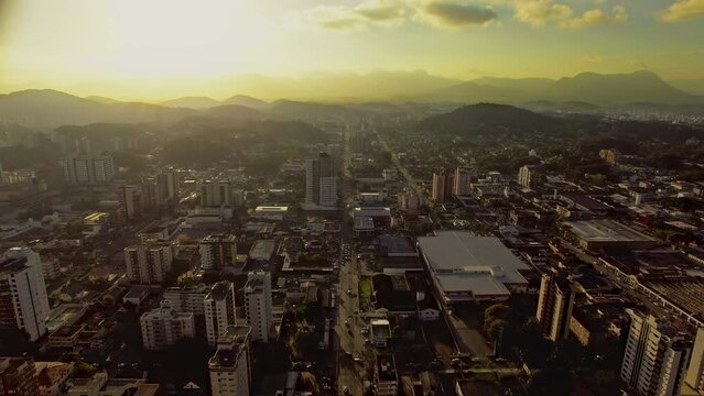 Por do sol cidade Joinville Santa Catarina