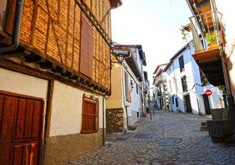 Barrio de la Judería en Hervás, pueblo de la provincia de Cáceres, Extremadura, España