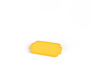 Eid Yellow Text Frame