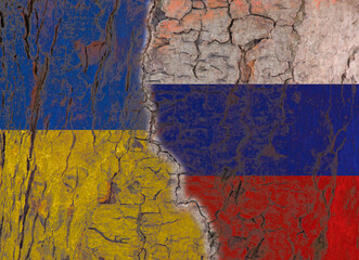 Ukrainian & Russian Flags 01