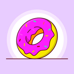 Donut illustration  logo icon design