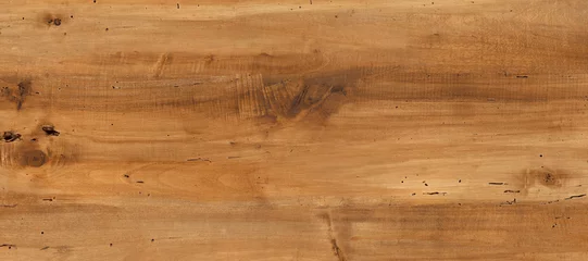 Zelfklevend Fotobehang Brown wood texture background surface with old natural pattern © chirag