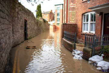 Flooding in Hereford.