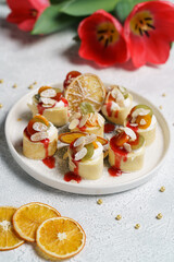 Crepes with cottage cheese