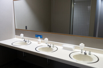 洗面所。トイレの手洗い場。