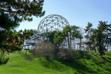 Erzsebet sphere viewpoint gombkilato in Balatonboglar Hungary in green nature