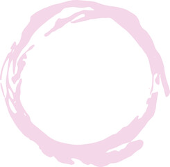 Abstract Pink Circle Paint Brush