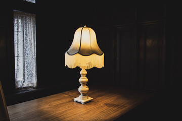 lamp on the table