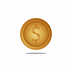 Gold coin vector