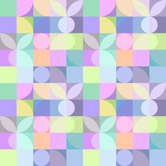 Easter bunnies silhouettes simple geometric form contemporary art seamless pattern