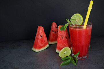 Freshwatermelon smoothie a ummer drink 