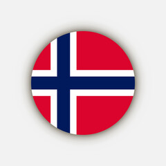 Obraz premium Country Norway. Norway flag. Vector illustration.