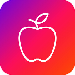 Apple Vector Icon Design Illustration