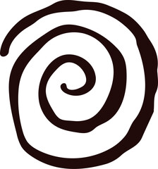 Abstract Spiral Decorative Element