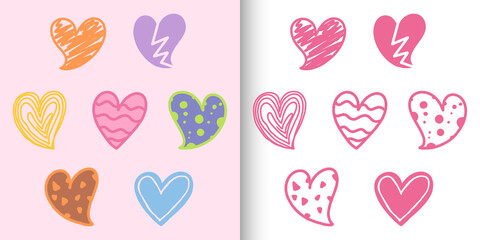 hand drawn love collection