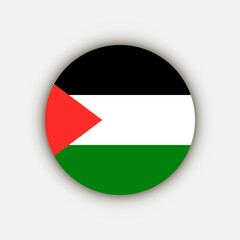 Country Palestine. Palestine flag. Vector illustration.