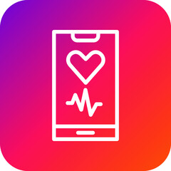 Heart Rate Vector Icon Design Illustration