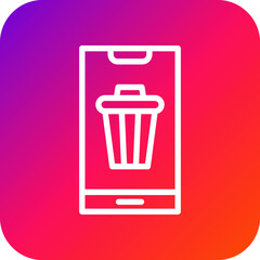 Bin Vector Icon Design Illustration