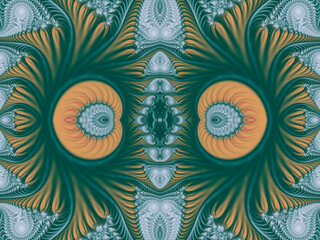 Beautiful color seamless background of fractals.