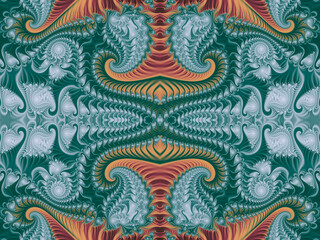 Beautiful color seamless background of fractals.