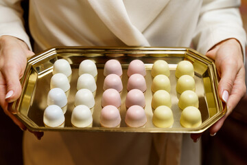 Assortment of luxury chocolate bonbons