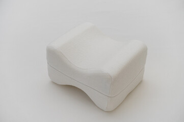 Orthopedic leg pillow, isolated on white background