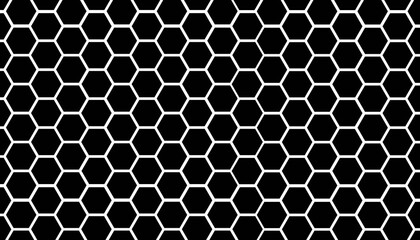 Seamless Pattern with Repeat hexagon grid cells illustration