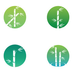 Logo of a bamboo plant or a type of hollow plant. Using a modern illustration business vector concept design