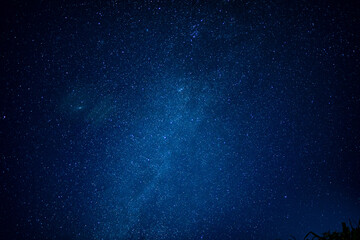 Fototapeta na wymiar 沖縄の冬の空に輝く星々