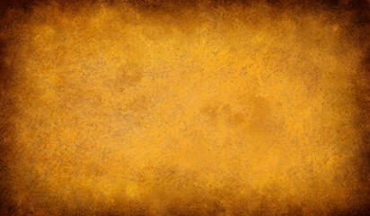 Abstract rusty background. Elegant old Orange background with texture and dark vignette border, vintage grunge. Abstract conceptn Orange background with texture.