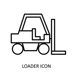 Linear vector icon. Loader illustration.